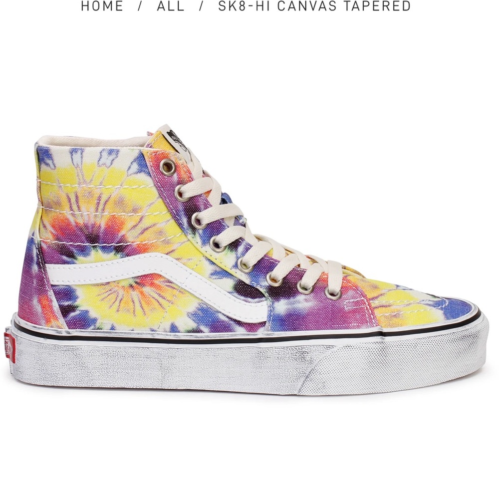 Vans tie dye SK8-HI canvas tapered sneakers